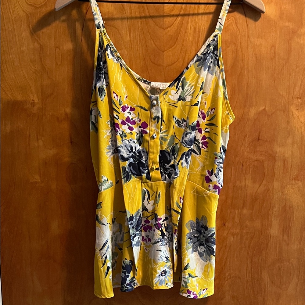 🌸🎉 5 for $20!! 🎉🌸 Sienna Sky Yellow Floral Camisole